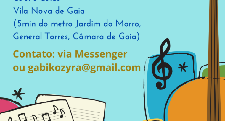 Aulas de canto, piano, teoria de música, música para crianças, para todas idades e níveis!!!